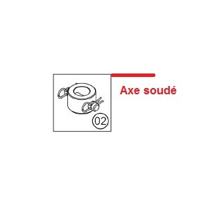 axe à souder pour rotateur 5.5T